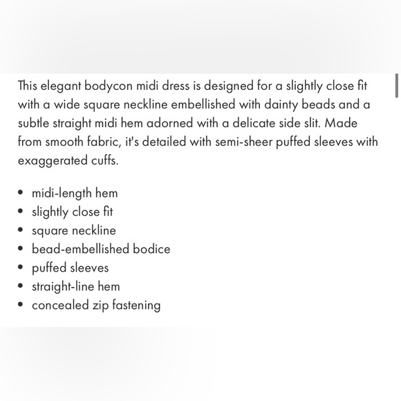 LICHI DRESS. MEDIUM. CREAM. Worn once. Medium is like small. Price is negotiable - Picture 6 of 10